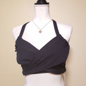 NWT, Lululemon Black Wrap It Up racerback Bra,10
